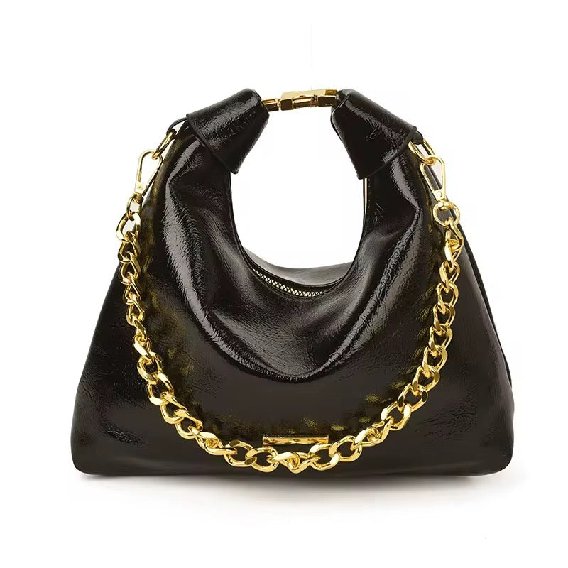 Luna crescent chain bag crossbody/clutch style