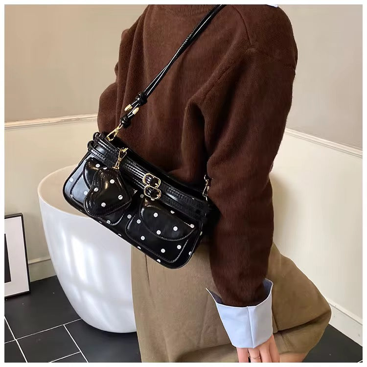 Polka Dot shoulder bag Ideal for Daily Use, Fashionable and Practical Design