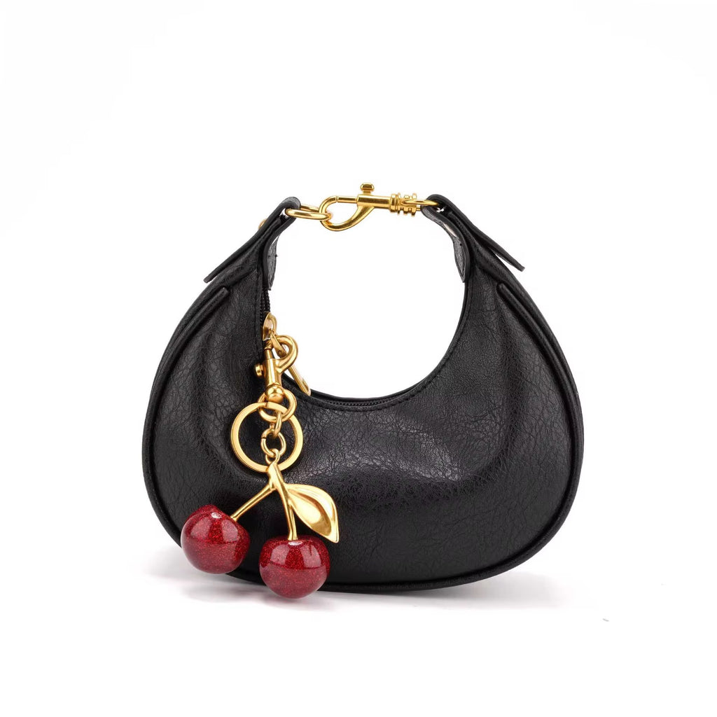 Mini crescent design cherry pendant