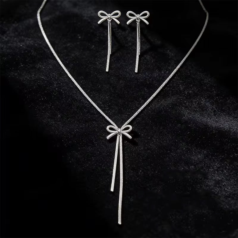 Bow long dainty set