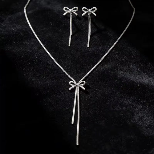 Bow long dainty set