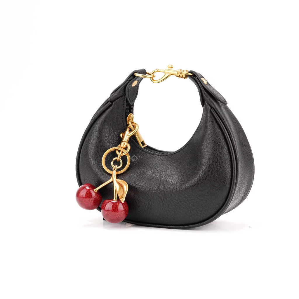 Mini crescent design cherry pendant