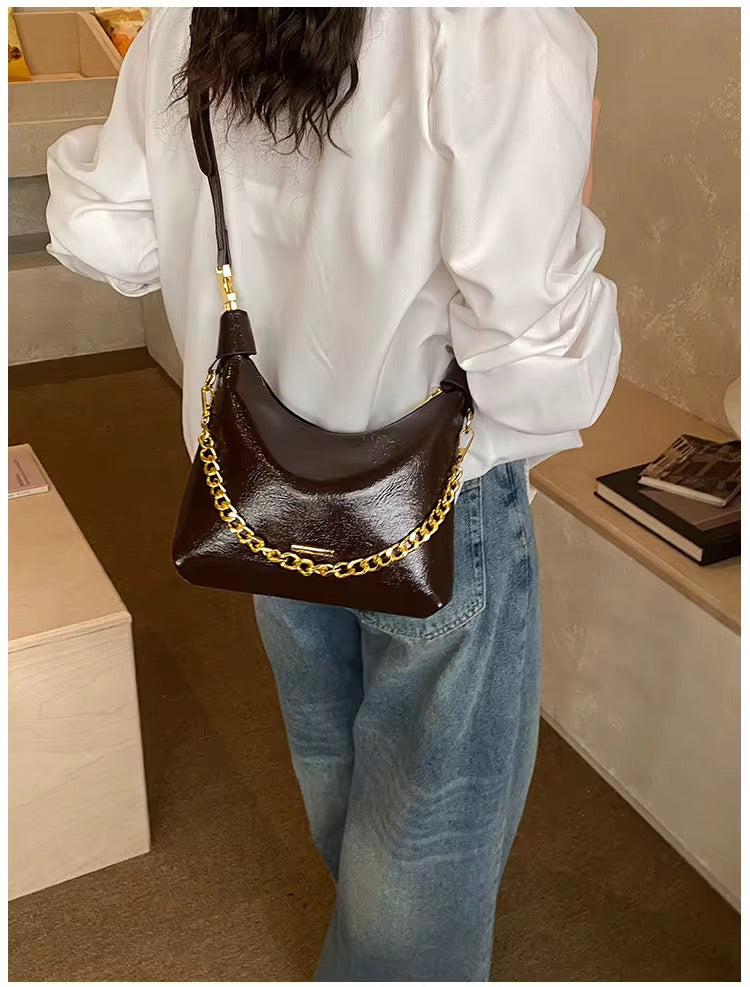 Luna crescent chain bag crossbody/clutch style