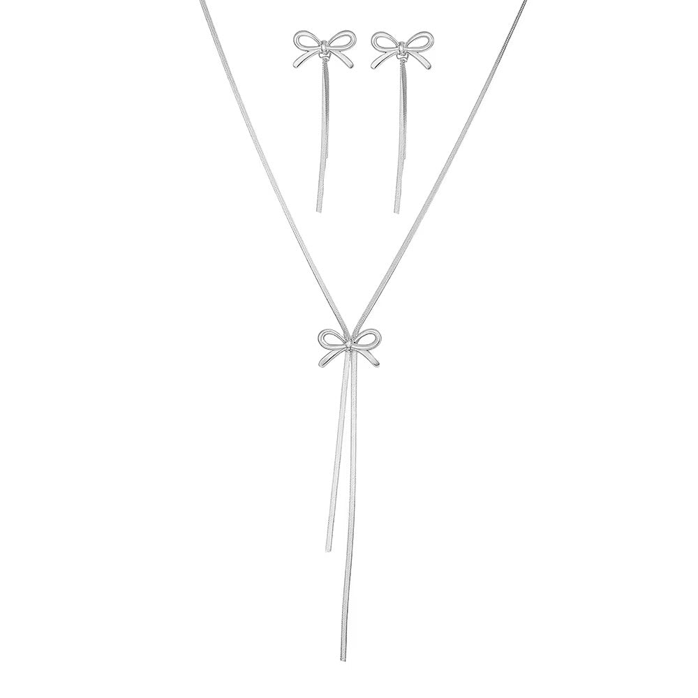 Bow long dainty set