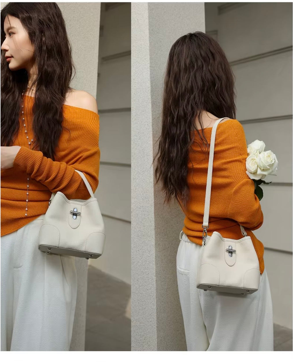 Bolso bombonera de verano 2026 de piel auténtica en colores negro, beige, azul cielo, verde y caqui para mujer, para llevar al hombro o cruzado