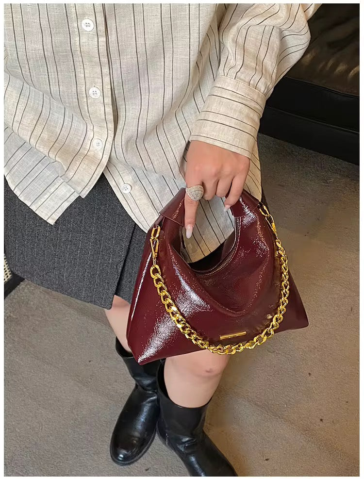 Luna crescent chain bag crossbody/clutch style