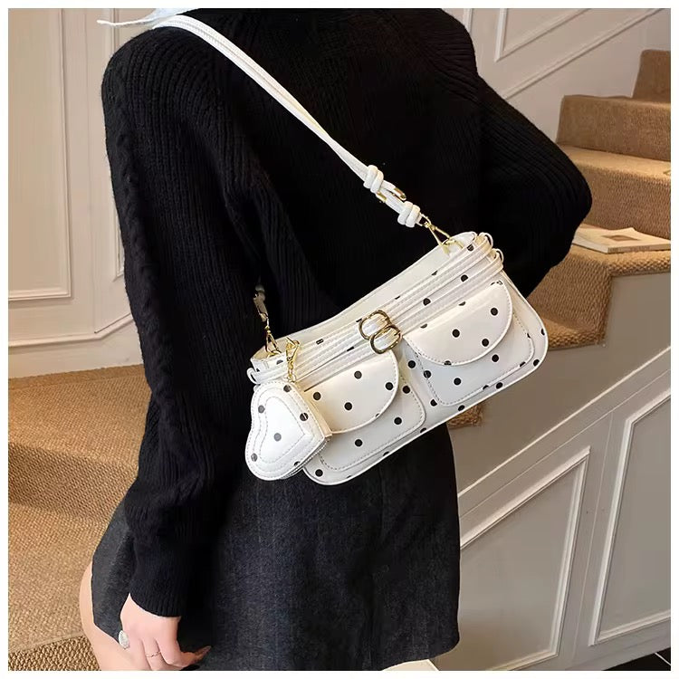 Polka Dot shoulder bag Ideal for Daily Use, Fashionable and Practical Design