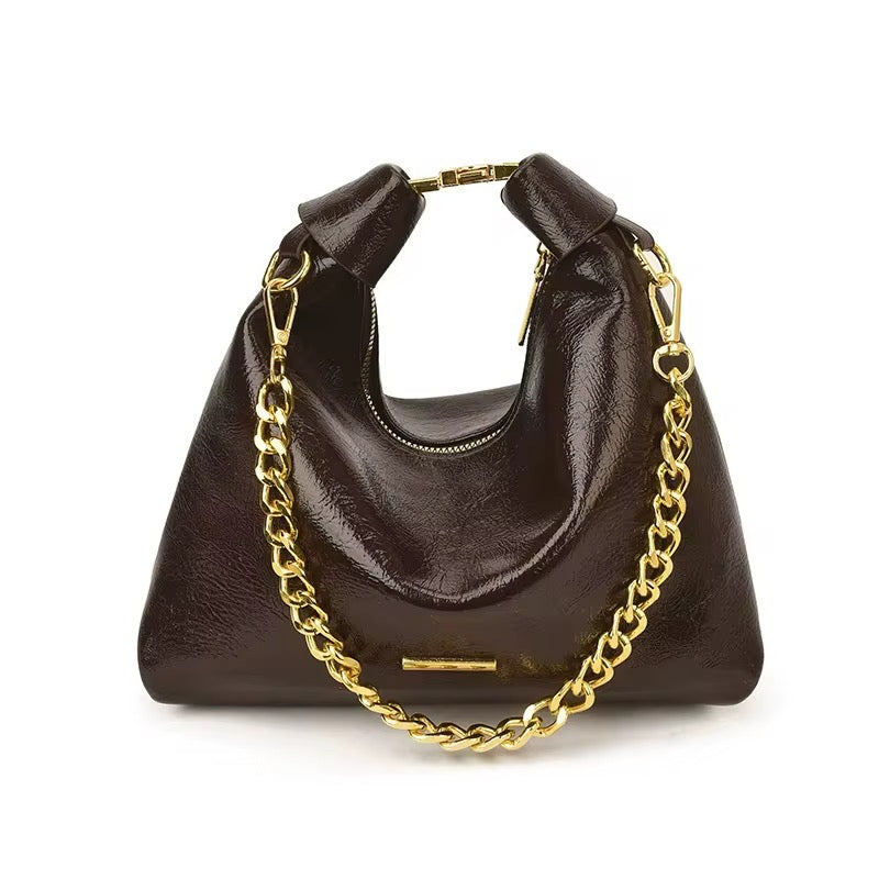 Luna crescent chain bag crossbody/clutch style