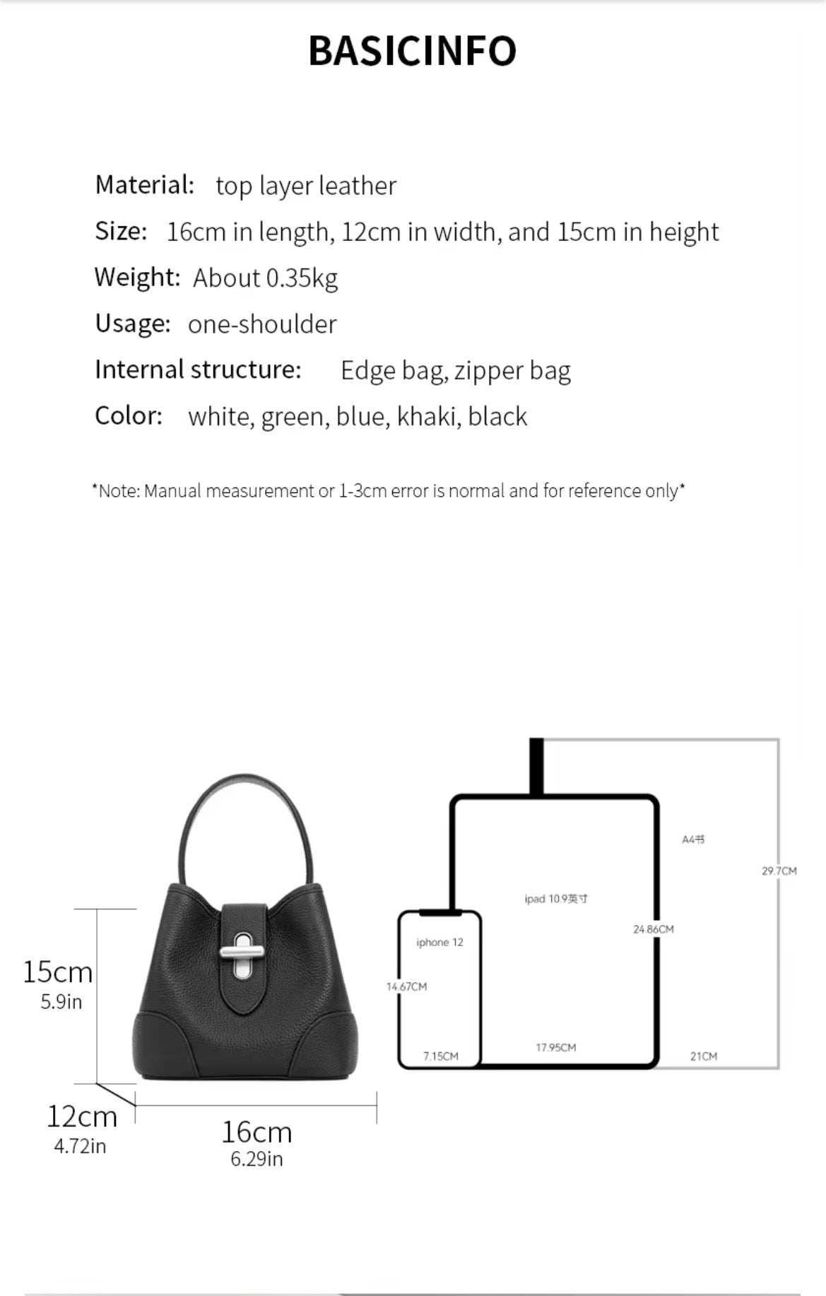 Bolso bombonera de verano 2026 de piel auténtica en colores negro, beige, azul cielo, verde y caqui para mujer, para llevar al hombro o cruzado