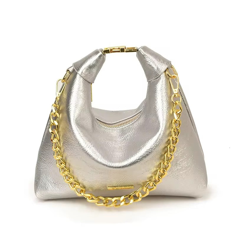 Luna crescent chain bag crossbody/clutch style