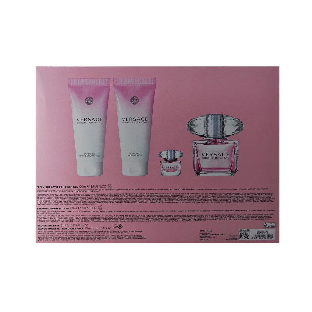 Versace bright Crystal 4 piece set