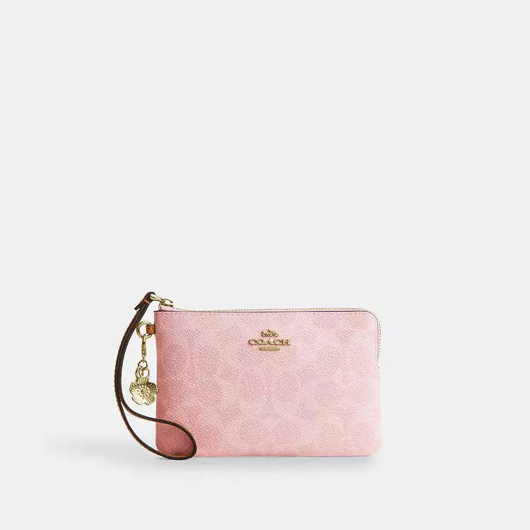 Coach Pink Signature Tote & Wristlet Set
