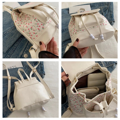 Mini Fashion Backpack Butterfly floral print