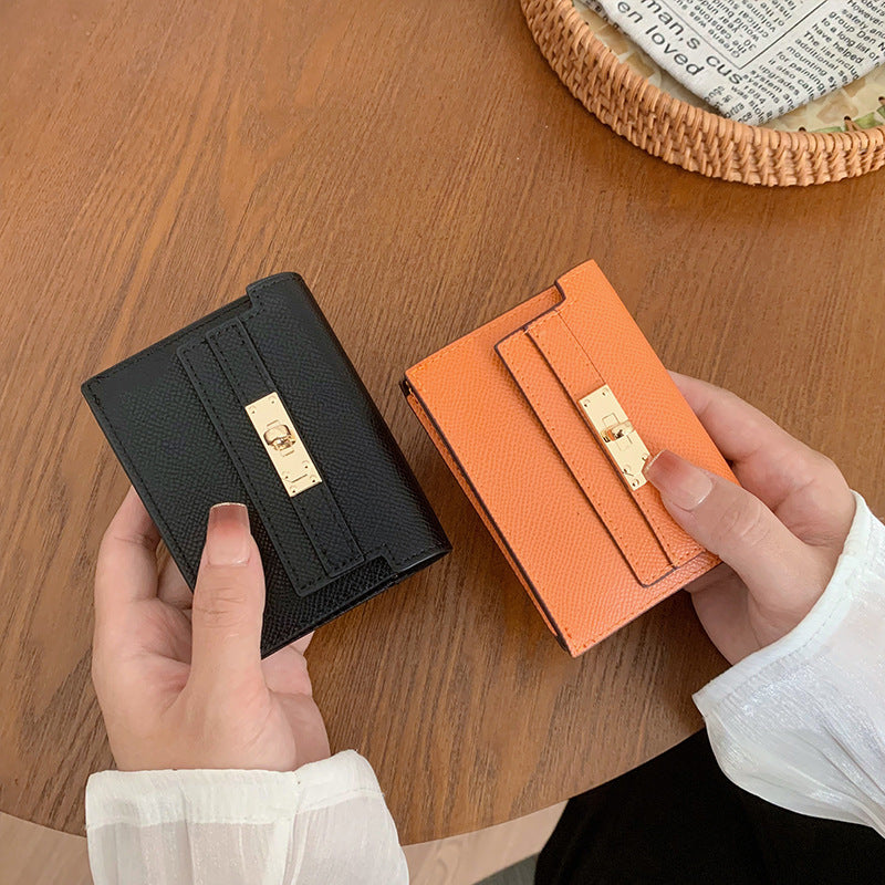 Slim Leather Card Holder Wallet – Minimalist Luxury in 5 Colors