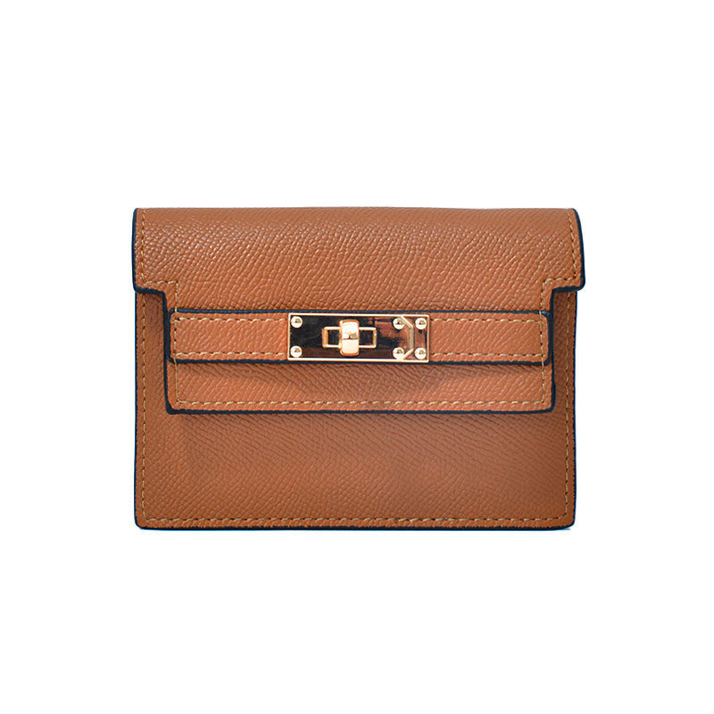 Slim Leather Card Holder Wallet – Minimalist Luxury in 5 Colors