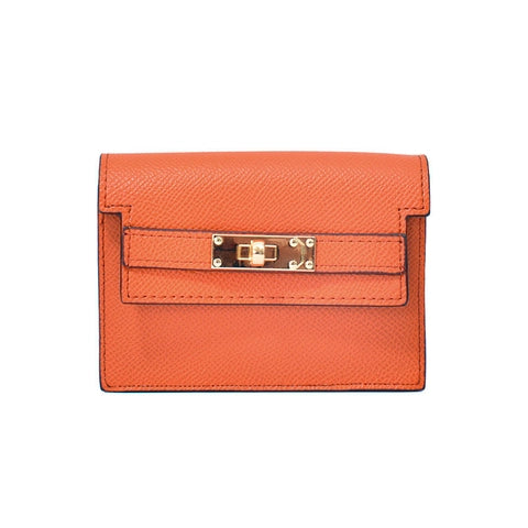 Slim Leather Card Holder Wallet – Minimalist Luxury in 5 Colors