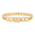 Butterfly Cuban Link Bracelet – Bold Meets Feminine Statement Jewelry