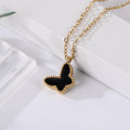 Butterfly Necklace – Delicate Charm Jewelry in Red, Black, White & Green