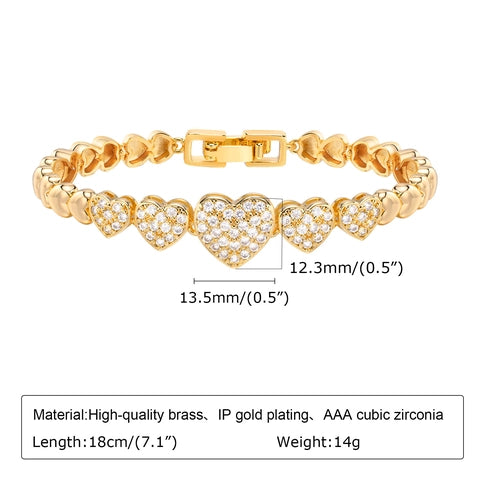 Heart Charm Bracelet – Delicate & Romantic Everyday Jewelry