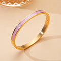 Pink Bangle Bracelet – Lustrous Statement Jewelry for Every Look
