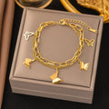Butterfly Charm Bracelet – Delicate & Elegant Layering Jewelry