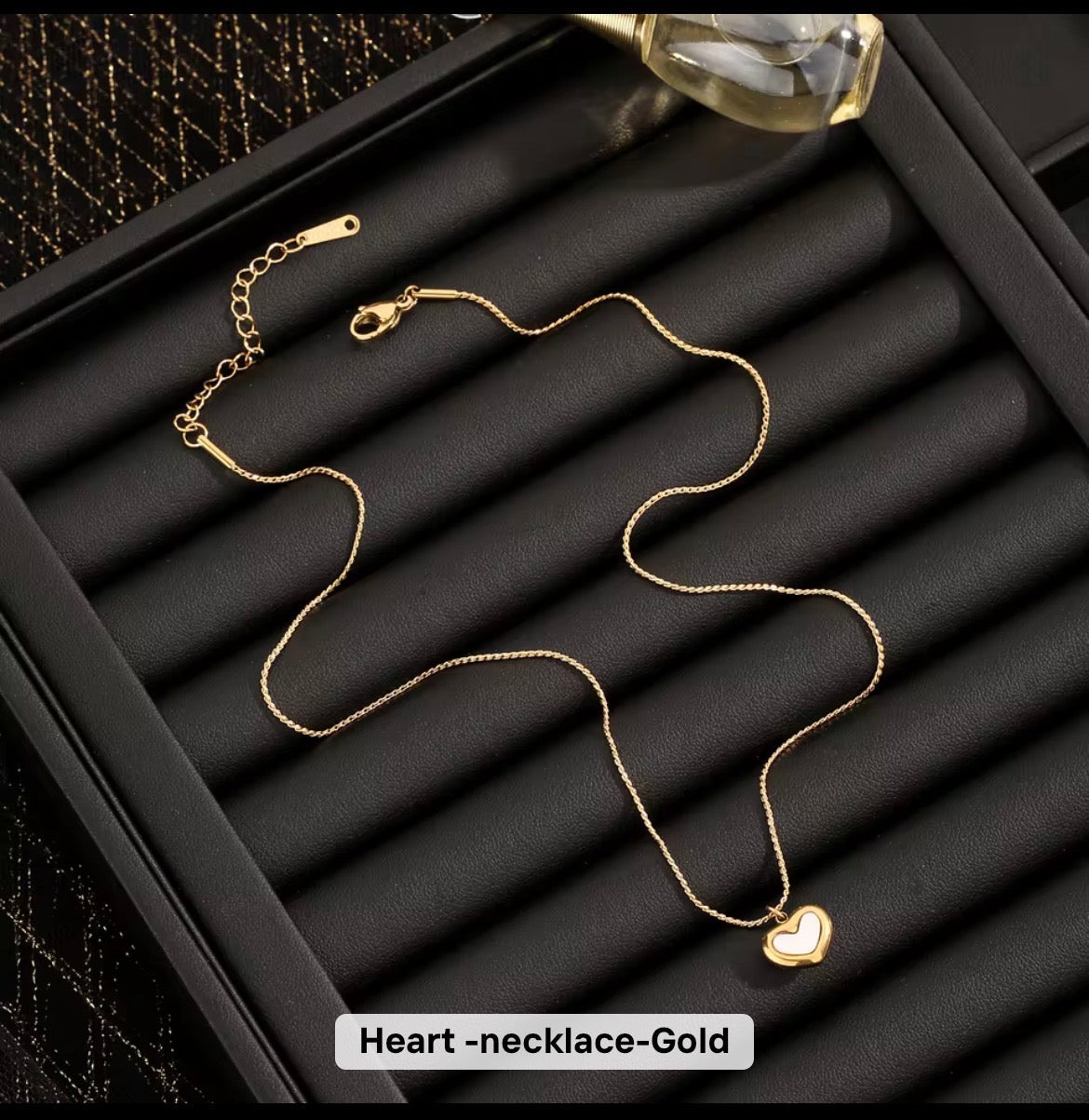 Mother-of-Pearl Heart Jewelry Set