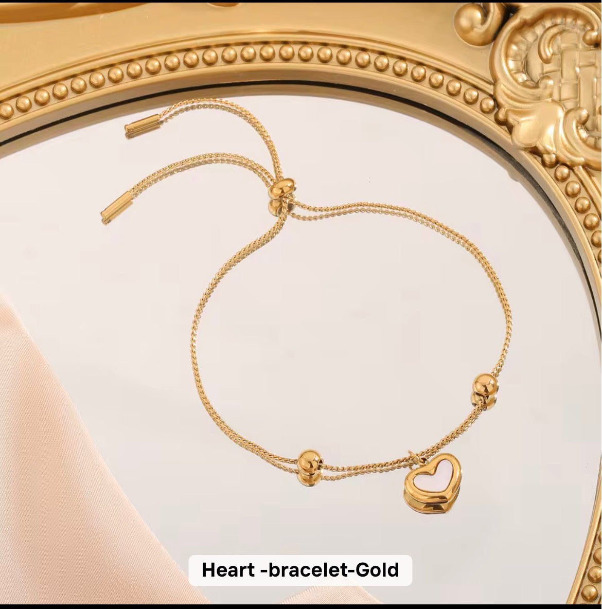 Mother-of-Pearl Heart Jewelry Set