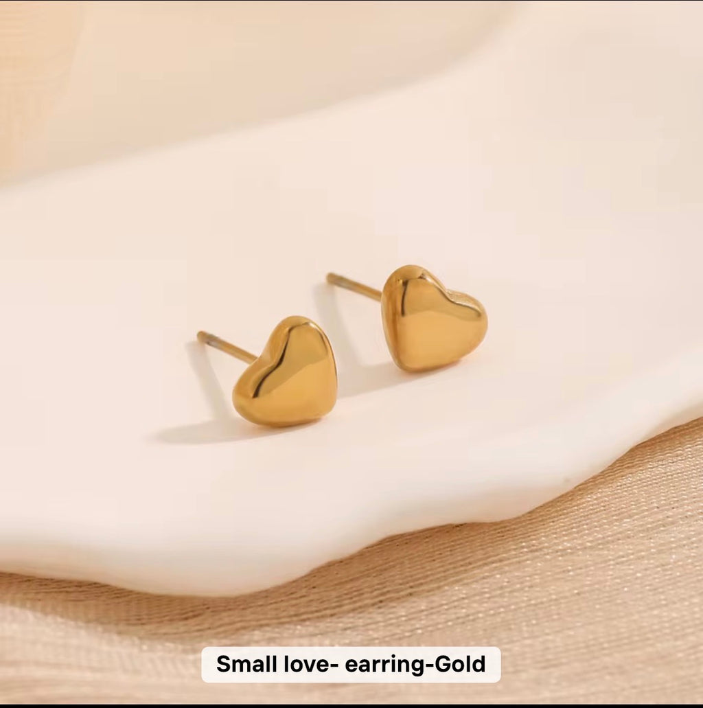 Small Love Heart Jewelry Set
