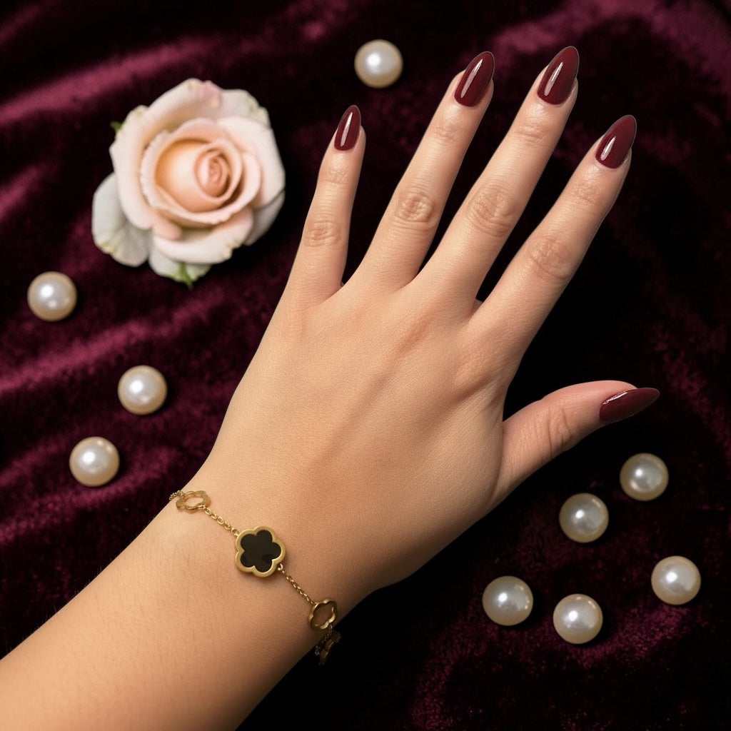 Black clover bracelet